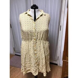 Ava Viv size 2x yellow summer dress